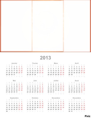 calendrier 2013 Montage photo