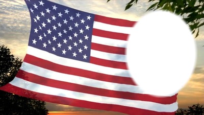 Flag of the United States of America Photomontage