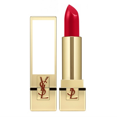 Yves Saint Laurent Rouge Pur Couture Lipstick Red フォトモンタージュ