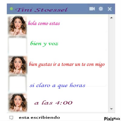 chat falso de martina stoessel Photomontage