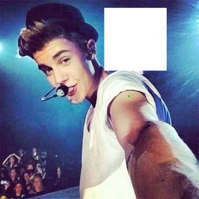 Justin Bieber <3 Photo frame effect