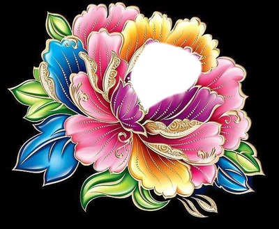 colour flower Fotomontasje
