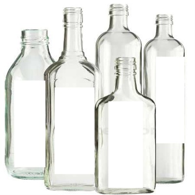botellas de cuatro fotos Fotomontáž