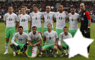 Algerie foot Photo frame effect