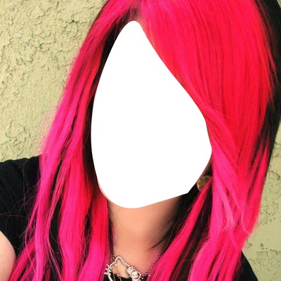 face de menina com o cabelo ros Fotomontage