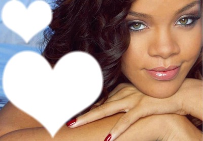 Rihanna coeur Fotomontaža