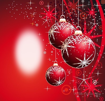 Cc Esferas navideñas Fotomontaggio