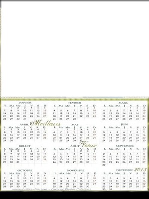 calendrier 2013 Fotomontagem