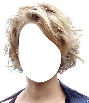 femme cheveux court 2 Фотомонтаж