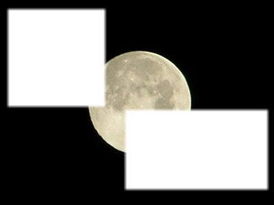 Mond Fotomontage
