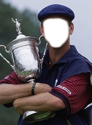 Golfeur Fotomontage