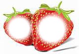 deux fraise pour nous Фотомонтажа