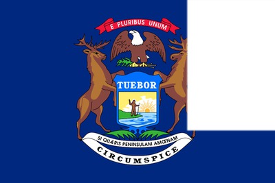 Michigan flag Valokuvamontaasi