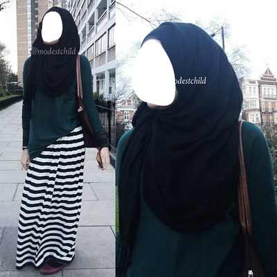 hijab style Fotomontasje