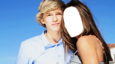 Photo avec Cody Simpson Fotomontaža