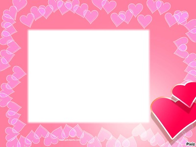 Two Hearts Photo frame effect