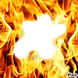 flaque dans feu Fotomontaža