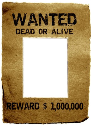 wanted 1 000 000 Fotomontage