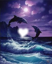 delfines enamorados Fotomontasje