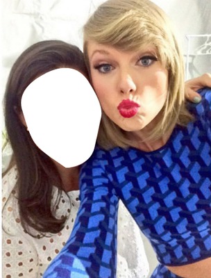 your face and Taylor Swift Fotomontaż