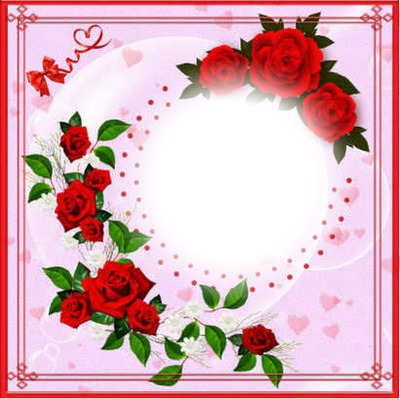 1 photo fleur rose amour iena Valokuvamontaasi