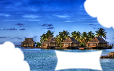 Vacances aux Maldives....!!!! Montage photo