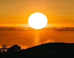 lever de soleil Montaje fotografico