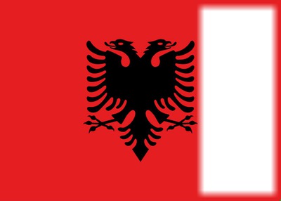 Albania flag Photo frame effect