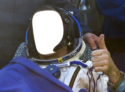 Astronaute Photo frame effect