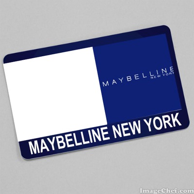 Maybelline New York Card Fotomontažas