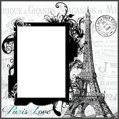 Love Paris Fotómontázs