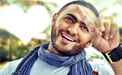 Tamer Hosny and Heart Fotomontage