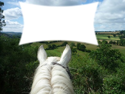 paysage cheval Фотомонтаж