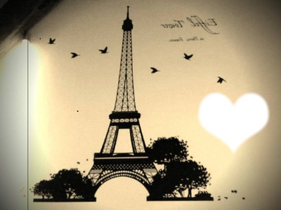 Tour Eiffel Pariis Photomontage