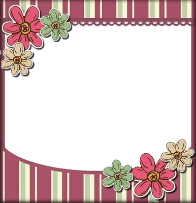 marco rayas moradas y flores. Photo frame effect