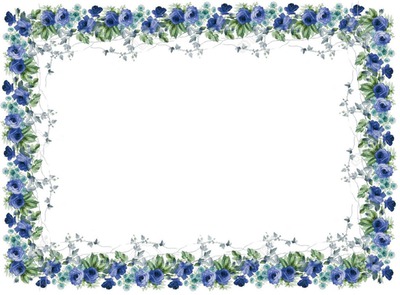 fleurs bleues Fotomontāža
