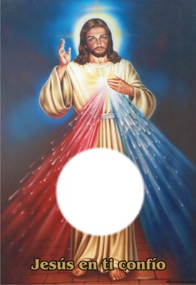 Jesus en ti confio Photo frame effect