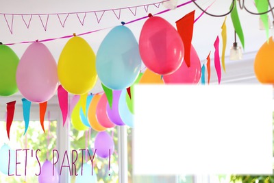 party anniversaire Photo frame effect