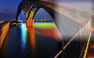 arco iris Photo frame effect