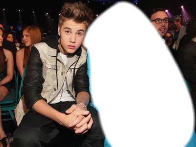 Justin & une fan Fotomontáž