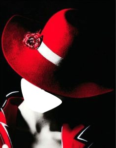 sombrero rojo Montaje fotografico