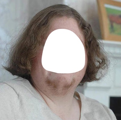 femme à barbe Fotomontage