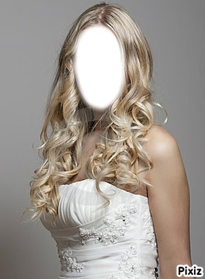 blond bride Fotomontaż