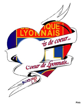 Lyonnais de coeur coeur de Lyonnais Φωτομοντάζ