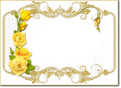 cadre fleur jaune Montaje fotografico
