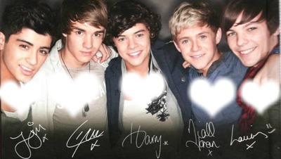 1D one direction Photo frame effect