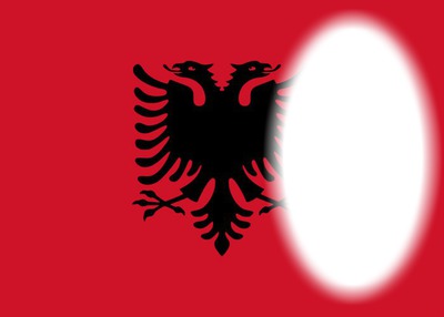 Albania flag Фотомонтаж