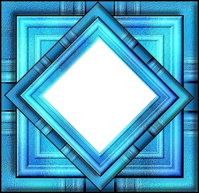 cadre bleu Фотомонтажа