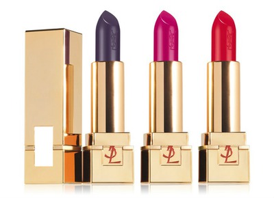 Yves Saint Laurent Rouge Pur Couture Golden Lustre Lipsticks Fotomontaggio