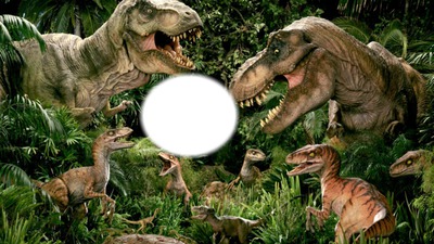 dinosaurios Fotomontaggio